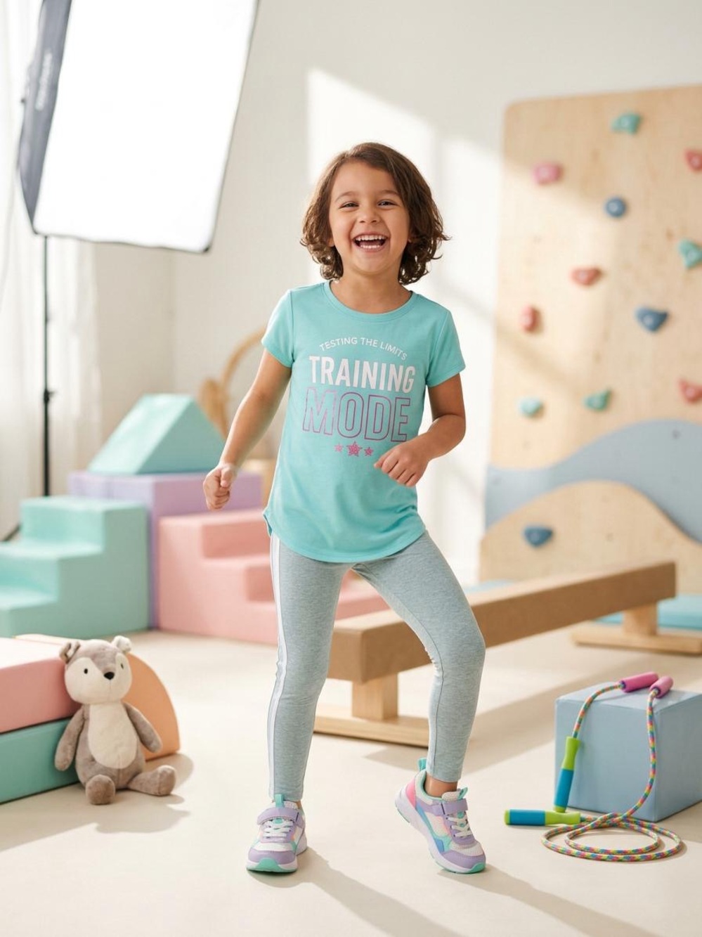 Athletic Works Mint Green "Training Mode" Short Sleeve Tee
